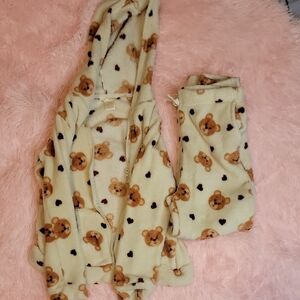 🐻🐻🐻Cozy Teddy Bear Print Pajama Set